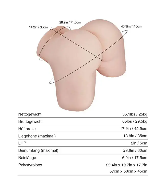 Tantaly Eva 25kg BBW Sex Doll - Realistic Feel & Flexible Positions