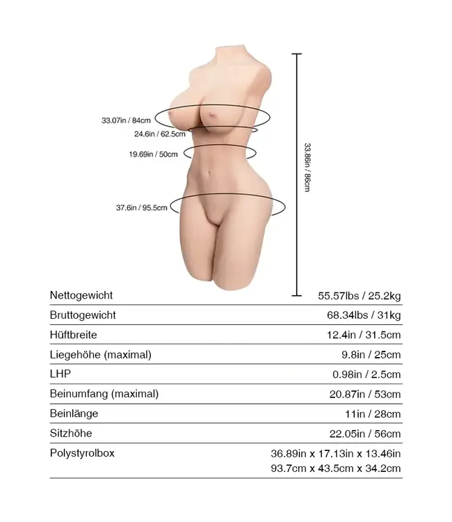 Tantaly Tantaly Levensechte Anime Sekspop Met Tantabosom Zachte Borsttechnologie 25,2 kg