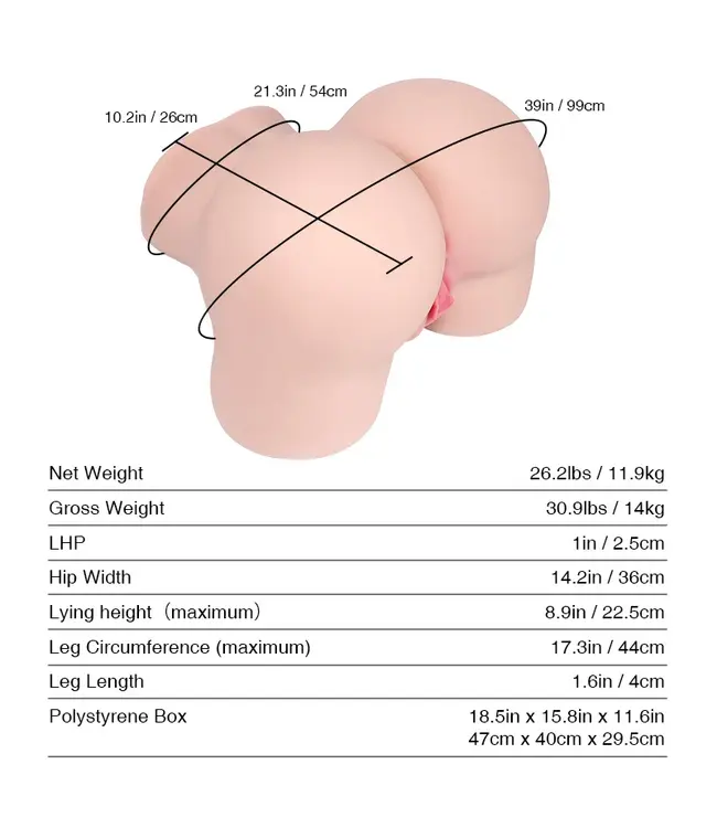Tantaly Tantaly Realistische Sekstorso Met Tantabutt-Technologie 11,9 kg