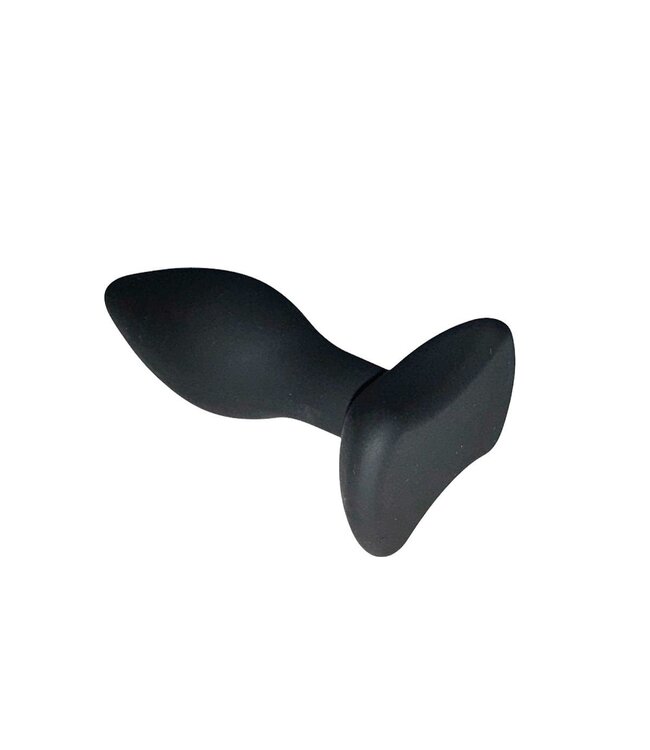 Beginnersvriendelijke Zwarte Silicone Anal Plug Met Veilig Basisontwerp