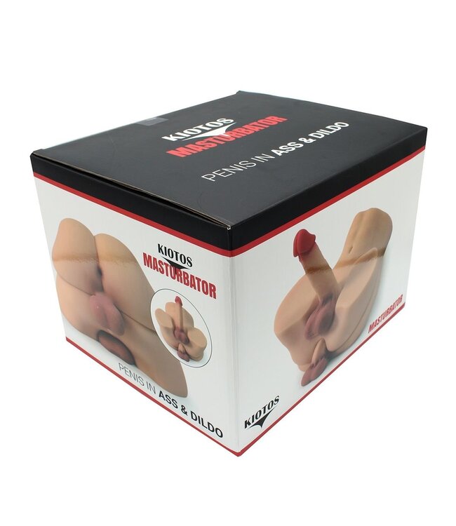 Kiotos Kiotos Dubbele Stimulator Masturbator Met Realistische Penis en Dildo