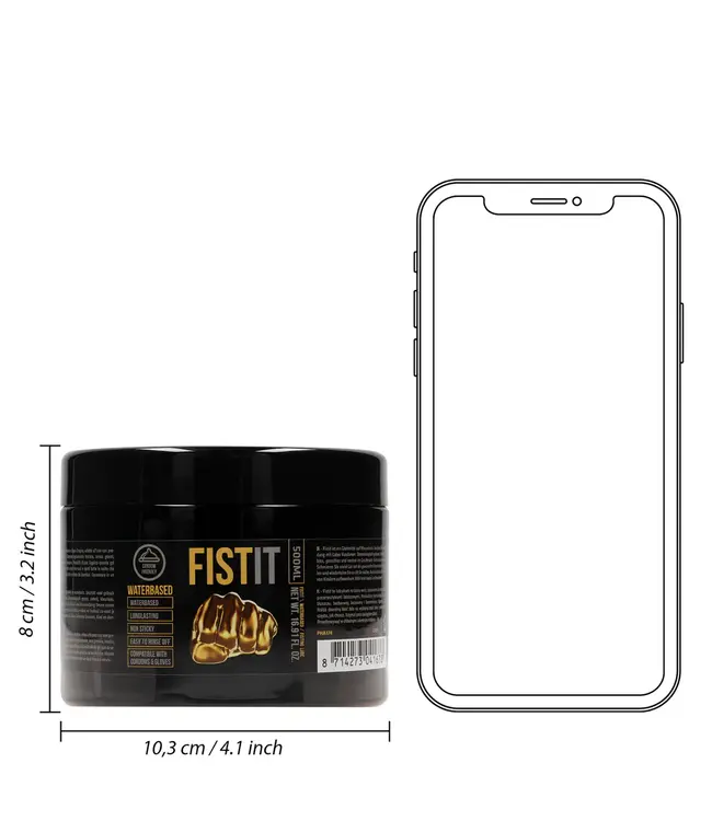 Fist It by Shots FistIt Water-Based Lubricant 500ml – Silky Smooth & Effortless Comfort