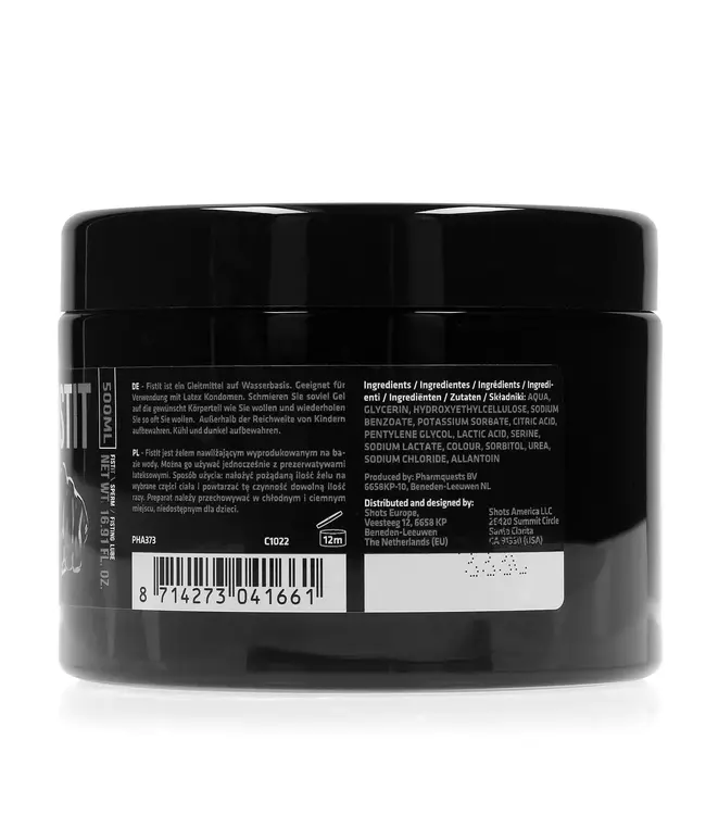 Fist It by Shots Zelle Black Label Sperm Gleitmittel 500 ml – Cremig und seidig für Intimität