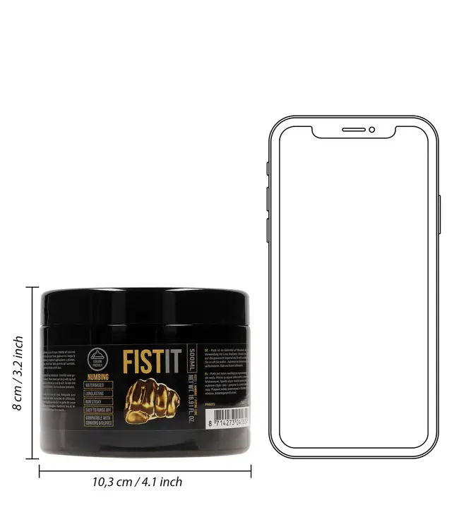 Fist It by Shots Fist It Black Label Numbing Lubricant 500ml - Water-Based Pleasure