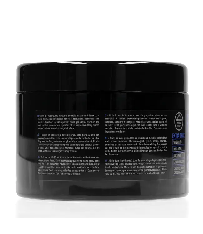 Fist It by Shots Fist It Black Label Waterbasis Extra Dik Glijmiddel 500 Ml Zwart