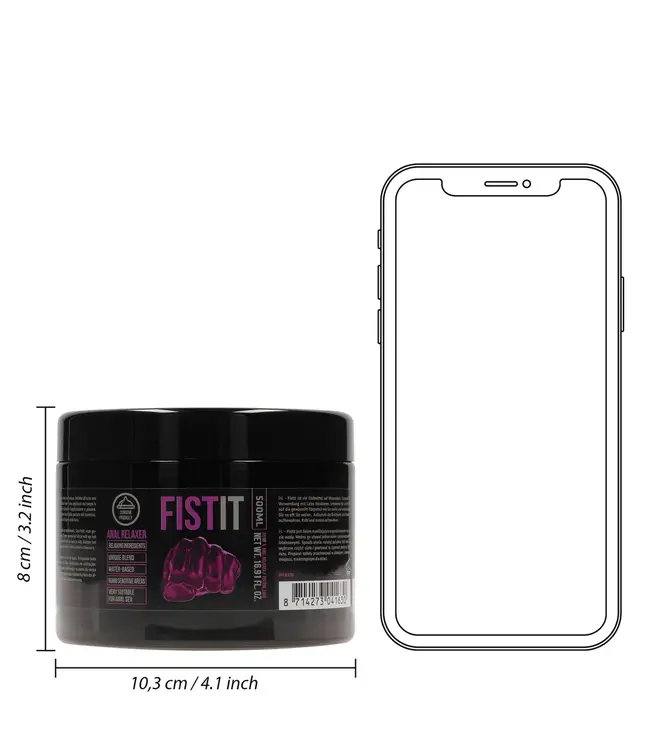 Fist It by Shots Fist It Black Label Anal Relaxer Gel 500ml - Smooth & Refreshing