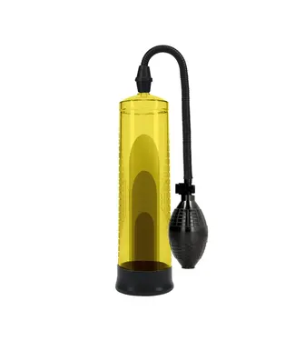 Pumped Waterdichte Basic Penispomp Geel Met Ftalatenvrij Design Voor Effectieve ED-behandeling
