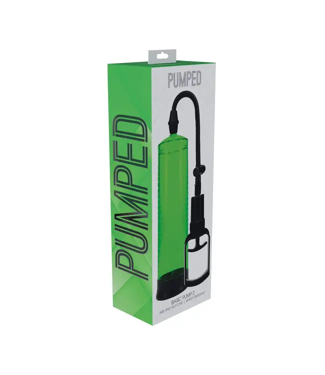 Pumped Penispomp Waterdicht V2 Groen – Effectieve Vacuümterapie Voor Erecties