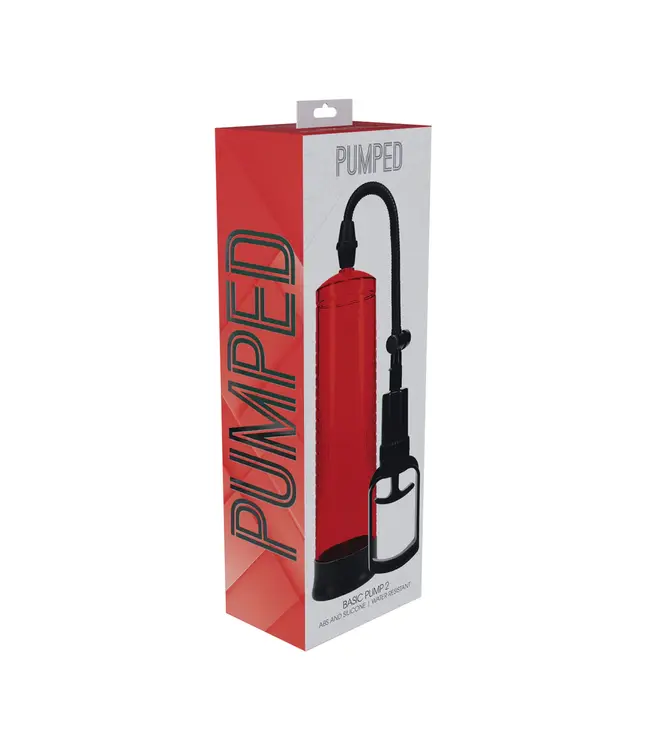 Pumped Penispomp Waterdicht Rood – Veilig, Effectief & Ftalatenvrij Basic Model