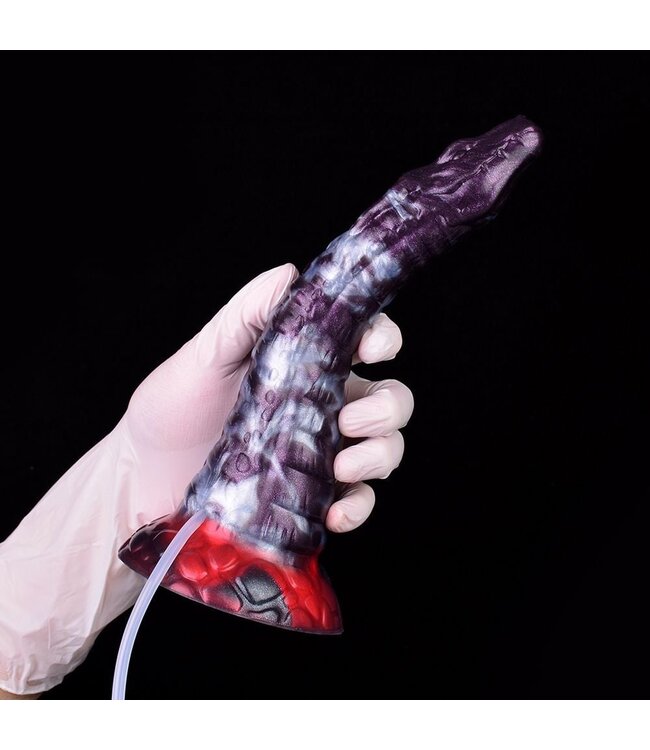 Kiotos Monstar Schlangenförmiger Silikon-Dildo mit spiralförmigem Schaft – 25 cm Spaß