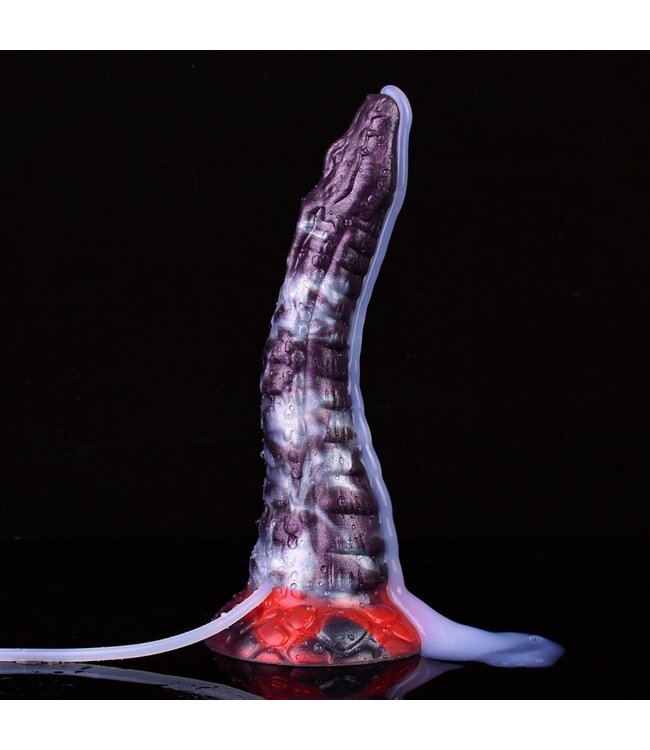 Kiotos Monstar Schlangenförmiger Silikon-Dildo mit spiralförmigem Schaft – 25 cm Spaß