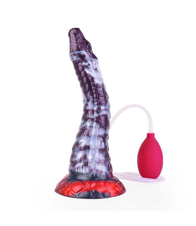 Kiotos Monstar Schlangenförmiger Silikon-Dildo mit spiralförmigem Schaft – 25 cm Spaß