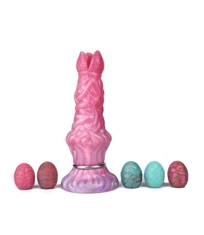 Kiotos Monstar Alien Oviposition Siliconen Dildo Met Eieren 20,3 cm