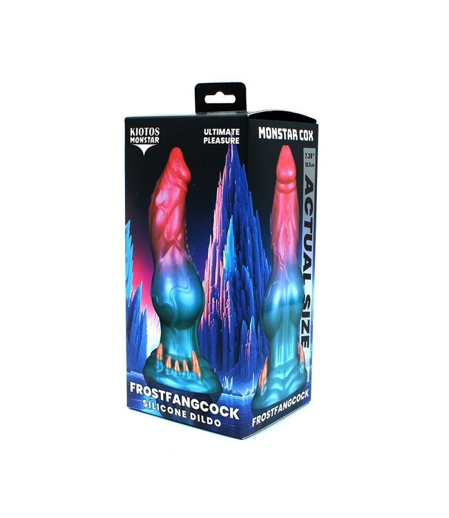 Kiotos Monstar Monstar Cox FrostfangCock - Fantasie-Dildo aus Silikon mit Textur, 18,6 cm