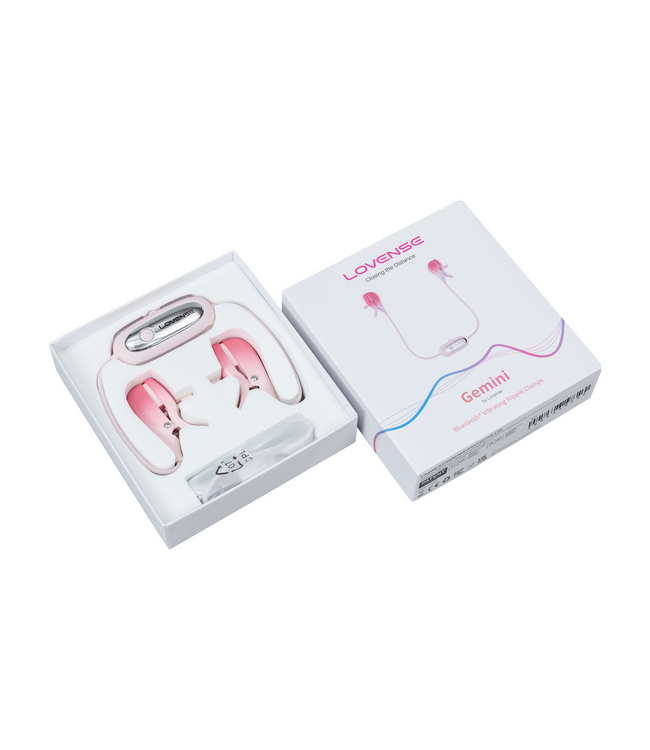 Lovense Lovense Bluetooth App-Controleerbare Vibrerende Tepelklemmen Roze