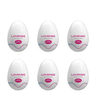 Lovense Lovense Zachte Rekbare Eier Masturbator 6-Pack Discreet Wegwerpbaar Wit