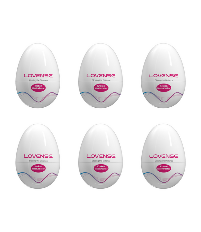 Lovense Kraken 6-Pack: Weiche, dehnbare Eier-Masturbatoren für Komfort & Hygiene
