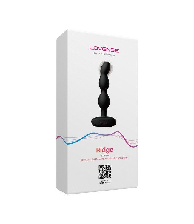 Lovense App-gesteuerte Analkugeln mit Vibration und Rotation – 17,25 cm Schwarz