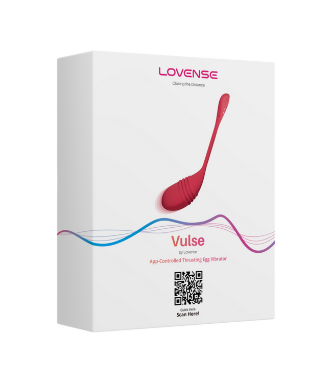 Lovense Lovense Handsfree Eivibrator In Rood Met App-Bediening En Stotende Functie