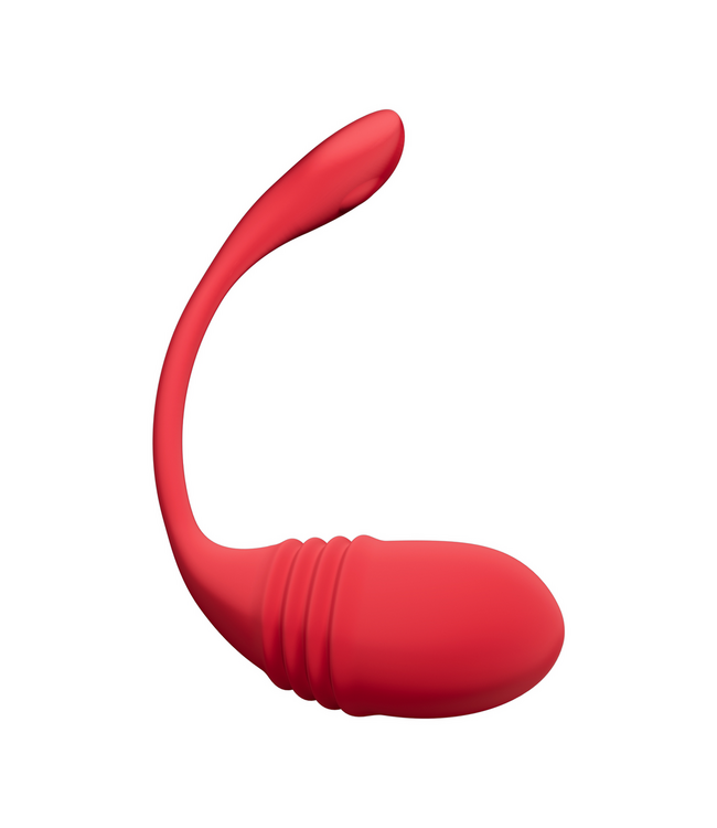 Lovense Vulse Red: App-Controlled Hands-Free Thrusting Egg Vibrator