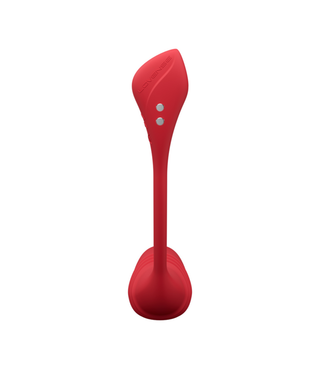 Lovense Lovense Handsfree Eivibrator In Rood Met App-Bediening En Stotende Functie