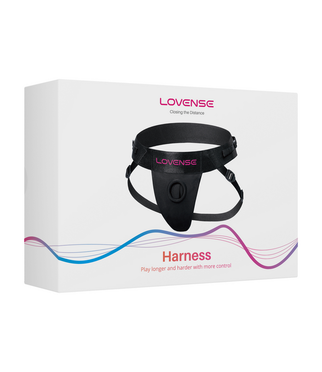 Lovense Verstelbaar Strapless Harnas Met Flexibele O-Ring Voor Lapis 13 cm Zwart