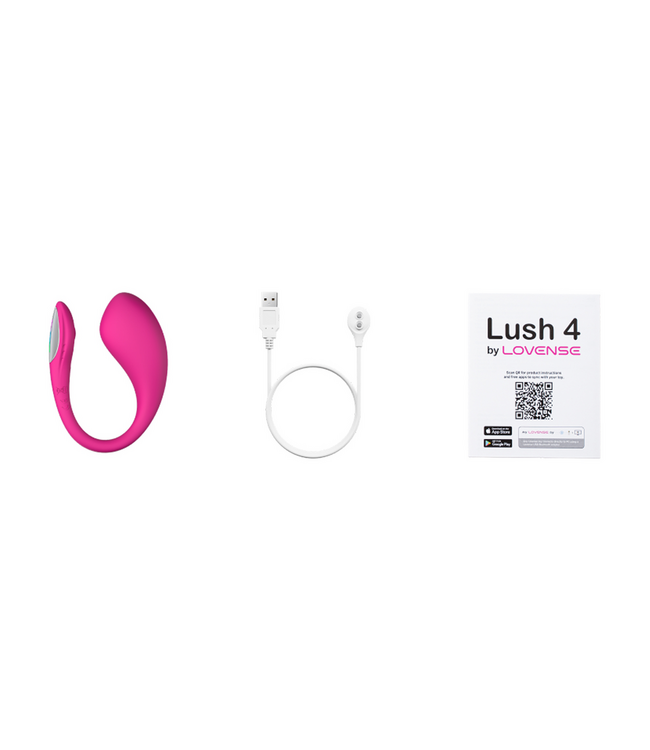 Lovense Lush 4 Pink: Ultimate App-Controlled G-Spot Vibrator with G-Curve Design