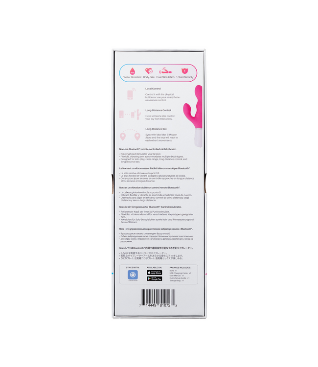 Lovense Nora Bluetooth Rabbit Vibrator – Kabellos & Innovativ für ultimativen Spaß