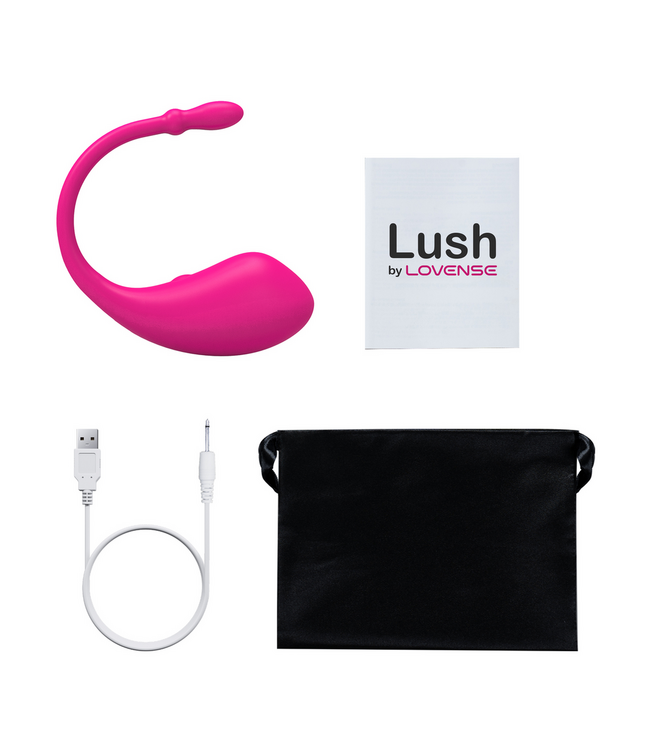 Lovense Lush Pink Bluetooth G-Spot Egg Vibrator - Powerful & Discreet