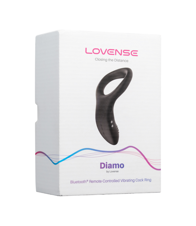 Lovense Diamo App-gesteuerter Bluetooth-Cockring – Vibrationsspaß in Schwarz