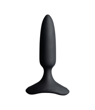 Lovense Hush 2 App-Controlled Butt Plug - Powerful Vibrations, 12 cm Black