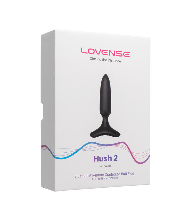 Lovense Hush 2 App-gesteuerten Buttplug – 12 cm, kraftvolle Vibrationen, schwarz