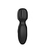 Pixey Compacte USB-Oplaadbare Mini Wand Vibrator Zwart – Stil en Waterdicht