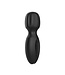 Pixey Compacte USB-Oplaadbare Mini Wand Vibrator Zwart – Stil en Waterdicht
