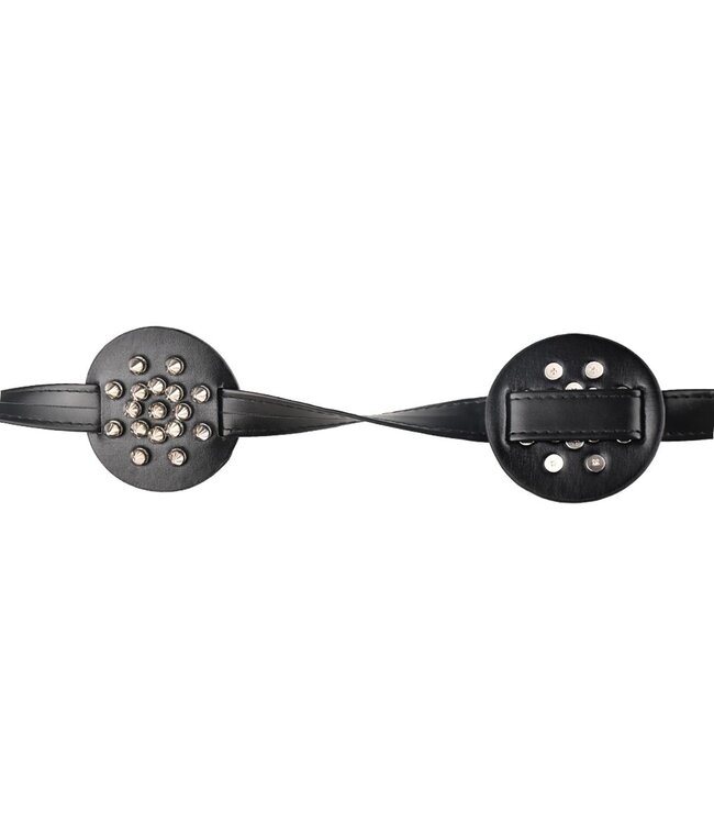 Kiotos Leather Mutiger Spiked Brustbinder mit scharfen Spikes | Verstellbar und leicht