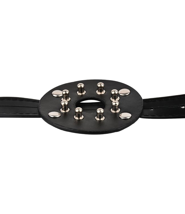 Kiotos Leather Bold Spiked Chest Binder | PU Leather with Open Center & Studs