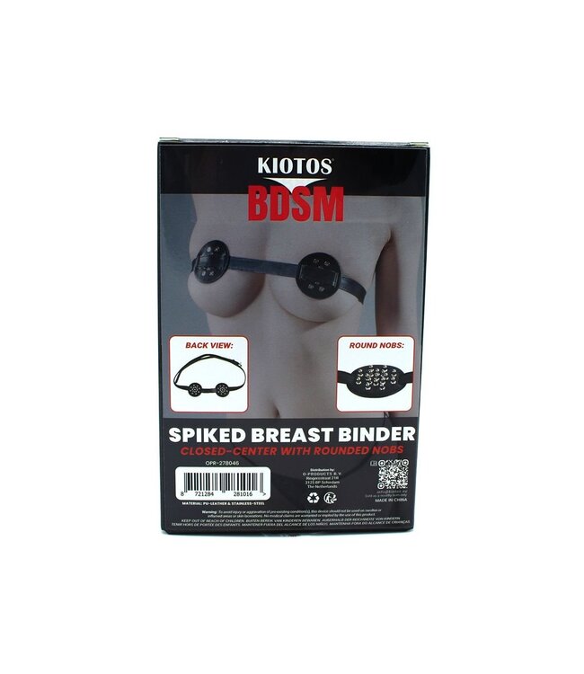 Kiotos Leather Spiked PU Leather Chest Harness - Safe & Stylish Fetish Play