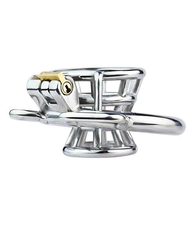 Kiotos Steel Elegant Stainless Steel Cone Cell Chastity Belt with Adjustable Strap