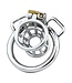 Kiotos Steel RVS Kuisheidsgordel Met Open Celstructuur En Verstelbare PU-Riem Met Slot