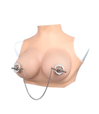 Kiotos Steel Verstelbare Roestvrij Stalen Nipple Clamps Met Schedel Design