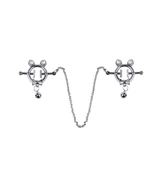 Kiotos Steel Verspielte Kitten Nippelklemmen mit Schleife und Glöckchen – Entdecken!