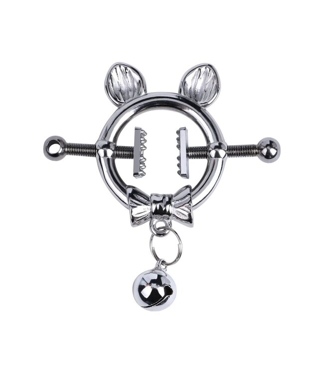 Kiotos Steel Verspielte Kitten Nippelklemmen mit Schleife und Glöckchen – Entdecken!