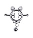 Kiotos Steel Verspielte Kitten Nippelklemmen mit Schleife und Glöckchen – Entdecken!