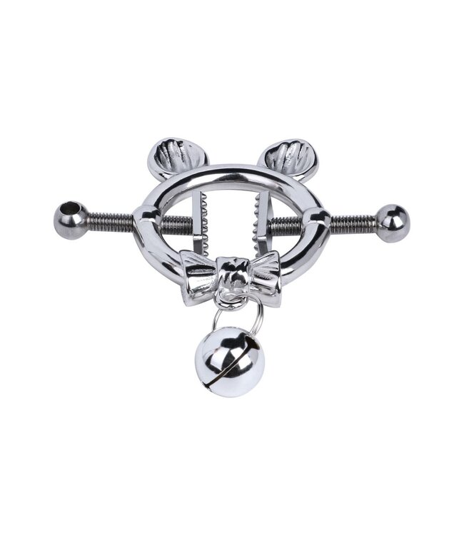 Kiotos Steel Verspielte Kitten Nippelklemmen mit Schleife und Glöckchen – Entdecken!