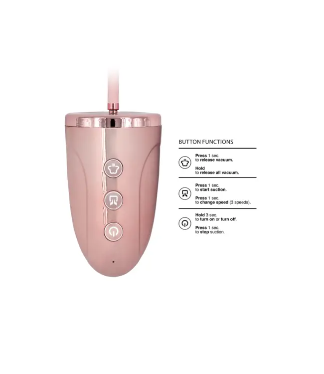 Pumped Oplaadbare Vagina Pomp Met Instelbare Zuigkracht En Handsfree Cilinder