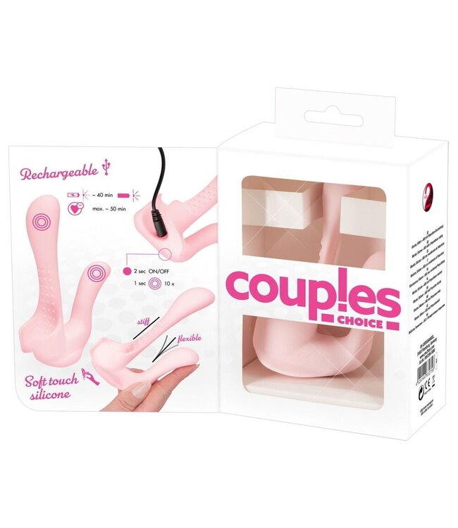 Dubbele Stimulatie Koppel Vibrator Met 10 Vibratiestanden En USB Oplaadbaar