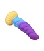 Kiotos Monstar MistyCock Spiral Dildo 22 cm – Luxe Siliconen Met Paars-Blauw Verloop