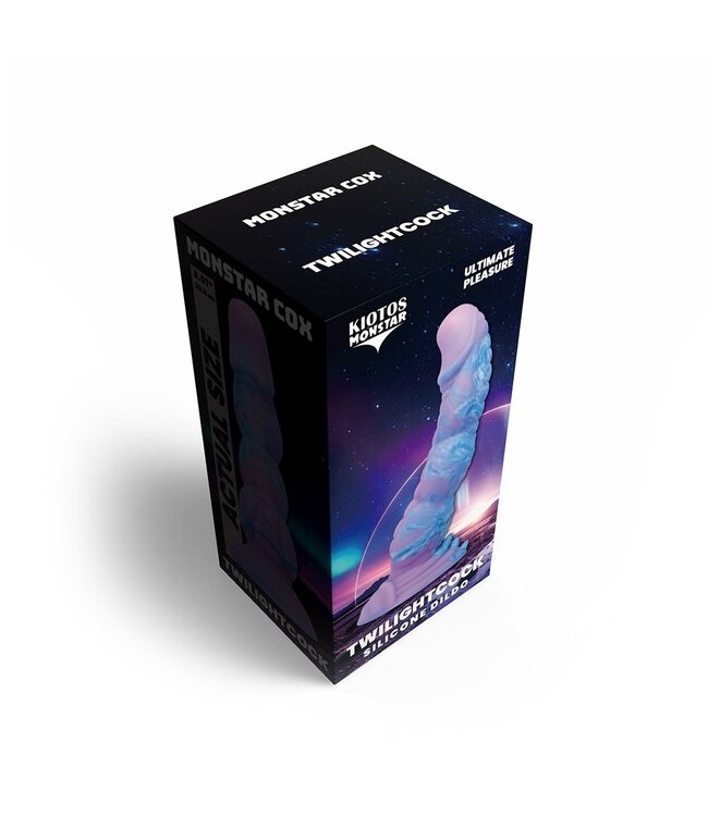 Kiotos Monstar Monstar Cox TwilightCock 18 cm – Lila-Blauer Dildo für galaktische Erlebnisse
