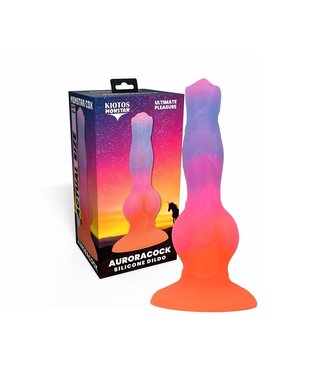 Kiotos Monstar Monstar Cox Aurora Siliconen Dildo 21,5 cm Met Kleurverloop En Brede Basis