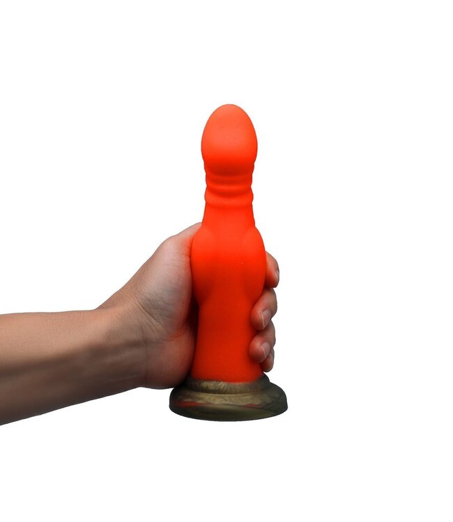 Kiotos Monstar Monstar Cox Vurige PhoenixSilicone Dildo 18,5 cm Met Gebeeldhouwde Ribbels